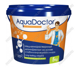 Дезинфектант для бассейна на основе хлора длительного действия AquaDoctor C-90T 5 кг Дезинфектант для бассейна на основе хлора длительного действия AquaDoctor C-90T 5 кг