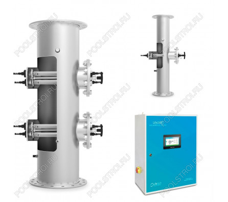 Ультрафиолетовая установка LIfetech TOP 46м3, DN150, 1kw, 18000h, Ручная очистка