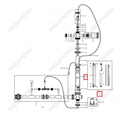 Блок питания для ультрафиолетовой установки Aquaviva NT-UV87